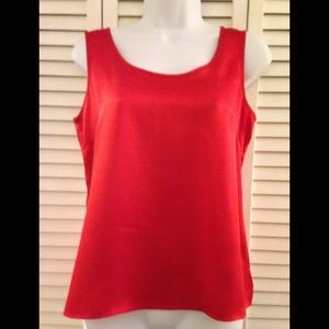 Talbots Red Silk Tank